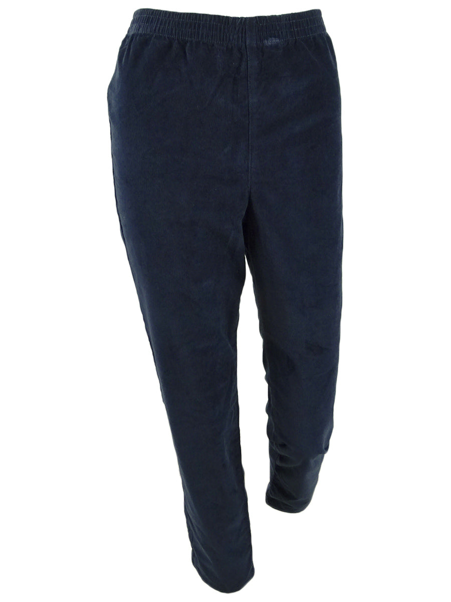 Karen Scott Women's Corduroy Pull on Pants Blue Size Petite XL