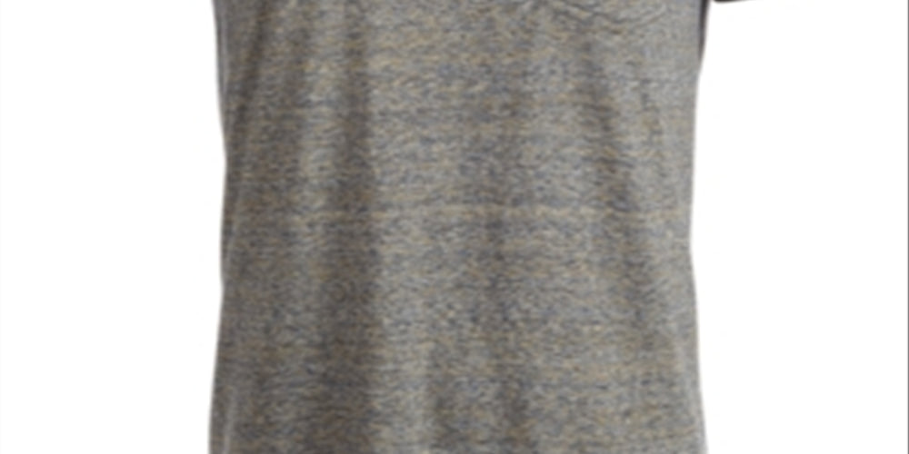 Sun + Stone Men's Blake Heathered Pocket T-Shirt Navy- Gray Size Medium