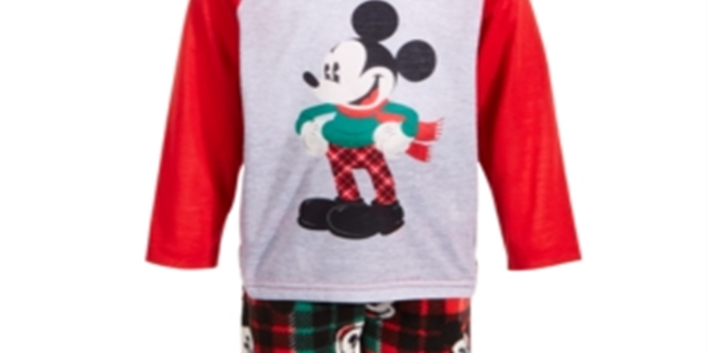 Ame Toddler Boy's 2 Pc Mickey Mouse Pajama Set Red Size 3T