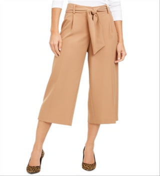 Alfani Women's Belted Culottes Brown Size Petite