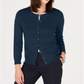 Charter Club Women's Textured Cardigan Sweater Blue Size Petite S
