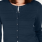 Charter Club Women's Textured Cardigan Sweater Blue Size Petite S