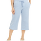 Karen Scott Women's Drawstring Waist Capri Pants Blue Size X-Small