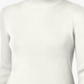 Karen Scott Women's Long Sleeves Ribbed Mock Neck Sweater White Size Petite Large