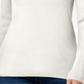 Karen Scott Women's Long Sleeves Ribbed Mock Neck Sweater White Size Petite Large