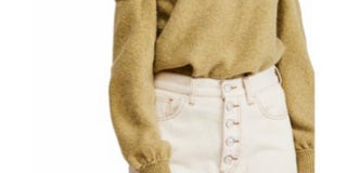 FREE PEOPLE Women's Echo Beach Pullover Green Size Large