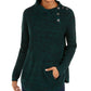 Style & Co Women's Embellished Long Sleeve Turtle Neck Sweater Green Size Size Petite