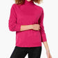 Karen Scott Women's Petite Luxsoft Turtleneck Sweater Purple Size Petite
