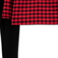 Carter's Baby Girl's 2 Pc Buffalo Check Twill Top & Leggings Set Red Size 6MOS