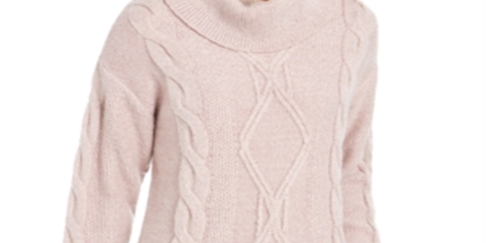 Charter Club Women's Cable Knit Sweater Pink Size Petite X-Large