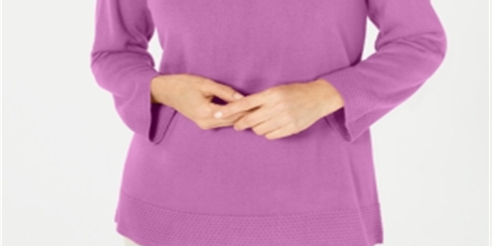 Karen Scott Women's Boatneck Sweater Raspeberry Size Petite XL