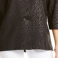 JM Collection Women's Petite Printed 3/4 Sleeve Jacket Black Jungle Size Petite L