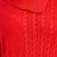 Charter Club Women's Solid Long Sleeve Crew Neck Blouse Sweater Red  Size Petite Large