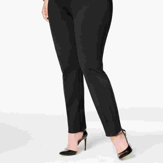 Alfani Women's Plus Size Hollywood Skinny Ponte Pants Black Size 24W