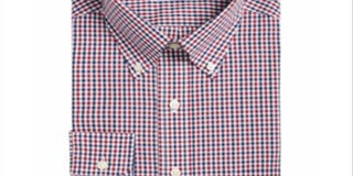 Club Room Men's Plaid Long Sleeves Dress Shirt Green Size L