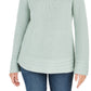 Style & Co Women's Boxy Knit Pullover Sweater  Green Size X-Large