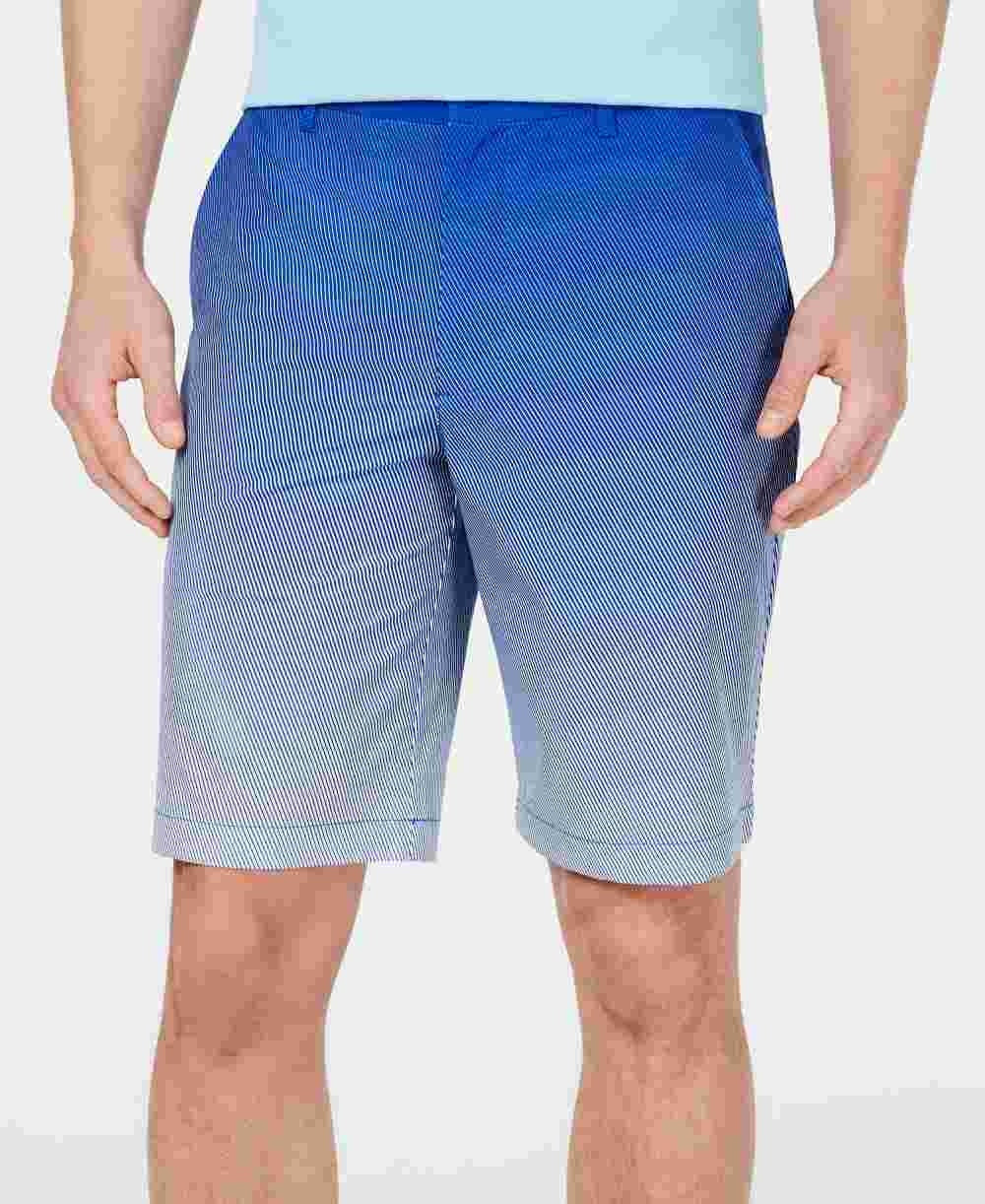 Attack Life Men's Halftone Fade Shorts Blue Size 42
