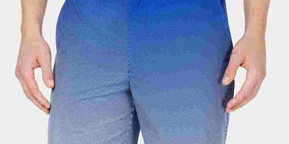 Attack Life Men's Halftone Fade Shorts Blue Size 42