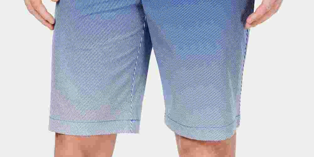 Attack Life Men's Halftone Fade Shorts Blue Size 42