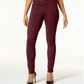 Style & Co Women's Seam Front Ponte Knit Leggings Berry Jam Size PP