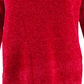 Karen Scott Women's V Neck Chenille Sweater Red Size Petite Small