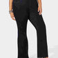 INC International Concepts Women's Plus Denim Tummy Slimming Flare Jeans Blue Size Petite Small