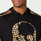 INC International Concepts Men's Leopard Print Skull Graphic T-Shirt Black Size Medium