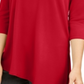 Alfani Women's Asymmetrical Cut Out Top Red Size Petite Large