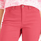 Charter Club Women's Lexington Tummy Control Straight-Leg Jeans Red Size 12