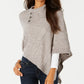 Karen Scott Women's Envelope Poncho Gray Size L/XL