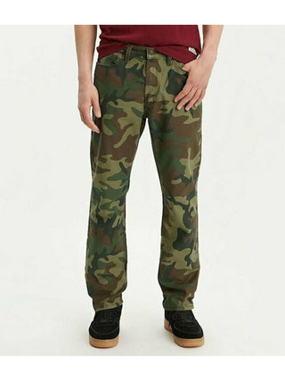 Levi's Men's Tapered Camouflage Denim Jeans Green Size 36 X 30