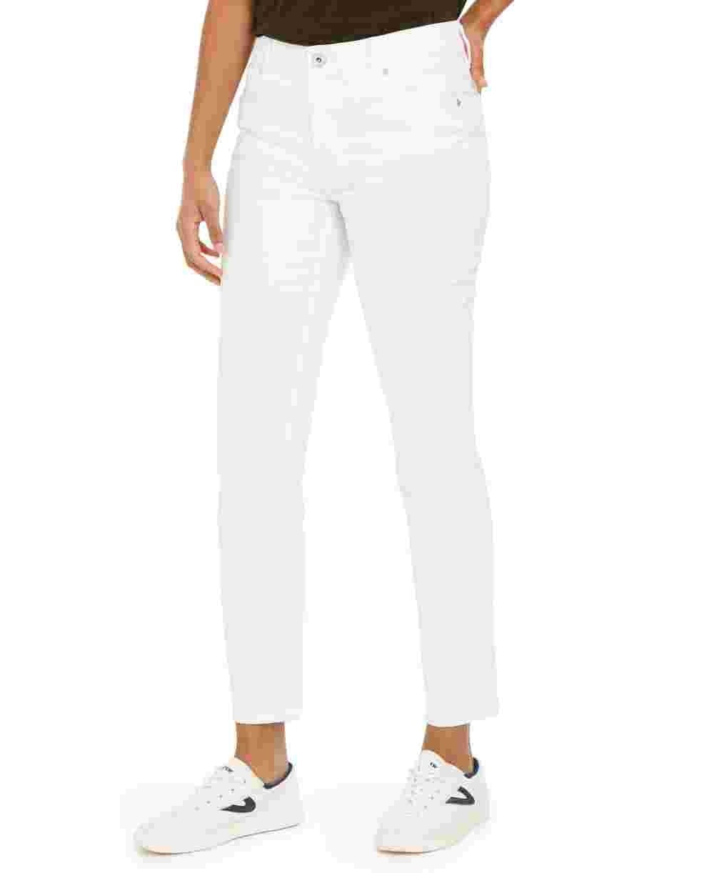 Style & Co Women's Modern Straight Mid Rise Jeans White Size 10