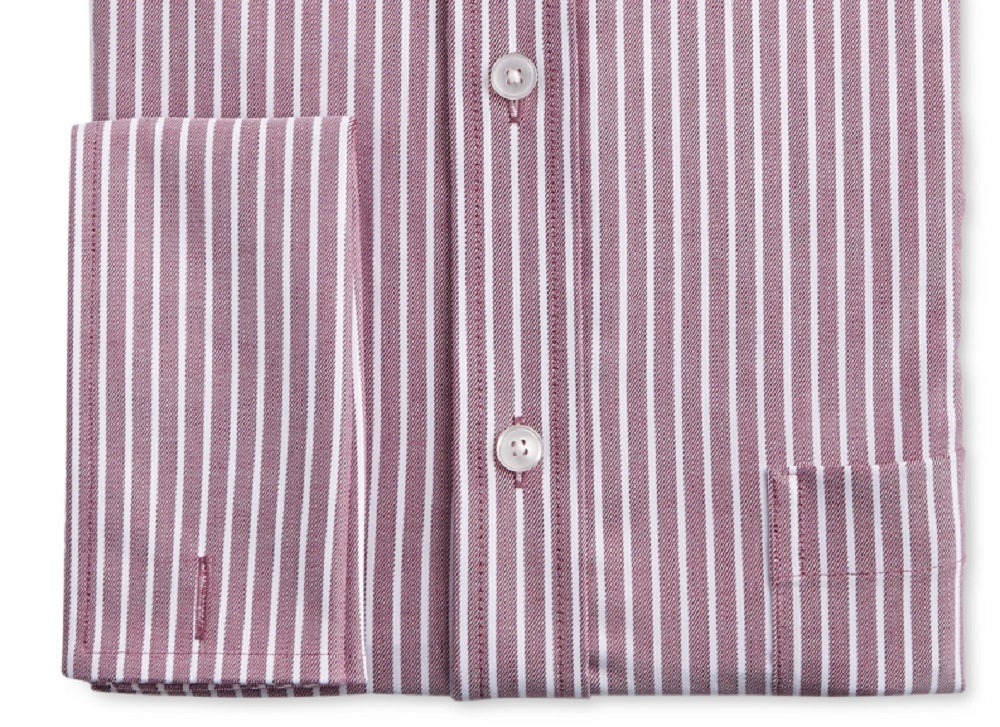 Tasso Elba Men's Dress Shirt Non-Iron Stretch Regular-Fit Red Size 18