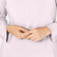 Karen Scott Women's Ribbed Printed Long Sleeve Crew Neck Blouse Top Pink Size Petite Medium