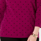 Karen Scott Women's Printed 3/4 Sleeve Sweater Red Size Petite Large