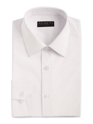 Alfani Men's Cube Suit Seprate Button Down Shirt White Size -S