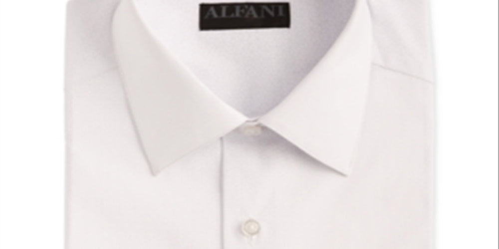 Alfani Men's Cube Suit Seprate Button Down Shirt White Size -S