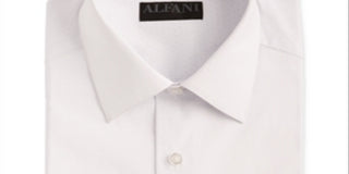 Alfani Men's Cube Suit Seprate Button Down Shirt White Size -S