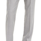 HUGO Men's Slim-Fit Medium Gray Stripe Suit Pants Gray Size 34