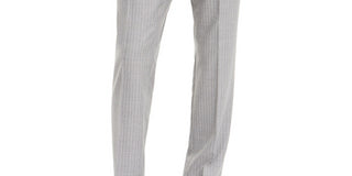 HUGO Men's Slim-Fit Medium Gray Stripe Suit Pants Gray Size 34