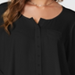 Style & Co Women's Swing Blouse Black Size Petite M