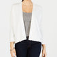 Charter Club Women's 3/4 Sleeve Open Cardigan Top White Size Petite X-Large