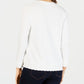 Charter Club Women's 3/4 Sleeve Open Cardigan Top White Size Petite X-Large