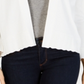 Charter Club Women's 3/4 Sleeve Open Cardigan Top White Size Petite X-Large