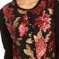 Charter Club Women's Sequin Embroidered Cardigan Black Multi Floral Size Petite S