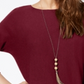 INC International Concepts Women's SweaterTunic Maroon Size Petite S