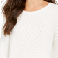 Style & Co Women's Ribbed Drop Shoulder Sweater White Size XX-Large