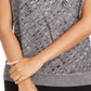 Alfani Women's Textured Surplice Sweater Black - White Size Petite Medium