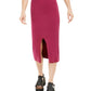 Free People Women's Textured Below the Knee Pencil Skirt Purple Size Small