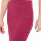 Free People Women's Textured Below the Knee Pencil Skirt Purple Size Small